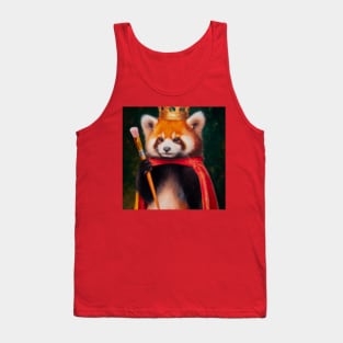 Royal Red Panda Tank Top